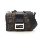 フェンディ ダブルバゲット ブランドオフ FENDI キャンバス ショルダーバッグ ファブリック メンズ