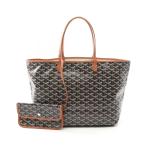 ゴヤール サンルイPM ブランドオフ GOYARD PVCコーティングキャンバス トートバッグ コーティングキャンバス/レ
