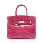 エルメス バーキン30 ローズシェヘラザード ブランドオフ HERMES エキゾチックレザー ハンドバッグ ニロティカ
