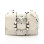 ミュウ ミュウ MADRAS マドラス ブランドオフ Miu Miu レザー ショルダーバッグ カーフレザー 中古 レディース