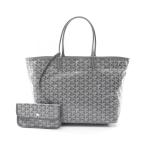 ゴヤール サンルイPM ブランドオフ GOYARD PVCコーティングキャンバス トートバッグ コーティングキャンバス/レ