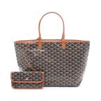 ゴヤール サンルイPM ブランドオフ GOYARD PVCコーティングキャンバス トートバッグ コーティングキャンバス/レ