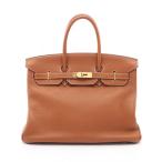 エルメス バーキン35 ブランドオフ HERMES レザー ハンドバッグ トリヨンクレマンス 中古 レディース