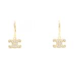 ショッピングセリーヌ セリーヌ トリオンフ ブランドオフ CELINE GP（ゴールドメッキ） ピアス ブラス/クリスタル レディース