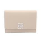 ショッピングLOEWE ロエベ アナグラム バーティカル ウォレット スモール ブランドオフ LOEWE レザー 三つ折り財布 カーフ レディ