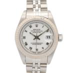 ロレックス デイトジャスト U番 ブランドオフ ROLEX K18WG（ホワイトゴールド） 腕時計 WG/SS 中古 レディース