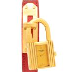 エルメス ケリーウォッチ ブランドオフ HERMES GP（ゴールドメッキ） 腕時計 GP/リザード革 中古 レディース