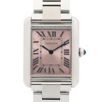 爆買 カルティエ タンク・ソロ SM ブランドオフ CARTIER ステンレススチール 腕時計 SS 中古 レディース