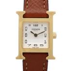 エルメス Hウォッチ ミニ ブランドオフ HERMES GP（ゴールドメッキ） 腕時計 GP/革 中古 レディース