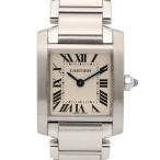 カルティエ タンクフランセーズ SM ブランドオフ CARTIER ステンレススチール 腕時計 SS 中古 レディース