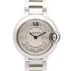 カルティエ バロンブルー SM 11Pダイヤ ブランドオフ CARTIER ステンレススチール 腕時計 SS 中古 レディース