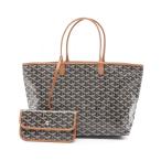 ゴヤール サンルイPM ブランドオフ GOYARD PVCコーティングキャンバス トートバッグ コーティングキャンバス/レ