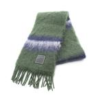 ショッピングロエベ ロエベ アナグラム レザーパッチ ブランドオフ LOEWE ウール マフラー ウール 中古 レディース