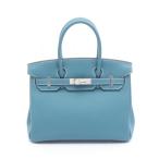 エルメス バーキン30 ニューブルージーン ブランドオフ HERMES その他 ハンドバッグ トゴ 中古 レディース