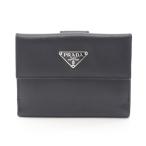 プラダ SAFFIANO ブランドオフ PRADA サフィアーノレザー 二つ折り財布 レザー 中古 レディース