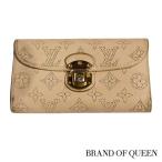 ルイヴィトン 長財布 LOUIS VUITTON 破格本物 マヒナ ポルトフォイユ・アメリア オパール 中古 売れ筋 ポイント2倍 送料無料