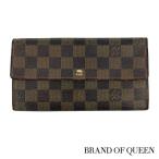 ルイヴィトン 長財布 LOUIS VUITTON 破格本物 ダミエ ポルトフォイユ・サラ 中古 売れ筋 ポイント2倍 送料無料