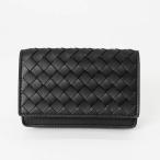 ボッテガヴェネタ BOTTEGA VENETA 名刺入れ イントレチャート 革編み レザー カードケース ブラック 174646 V3UN1 1275 ◇