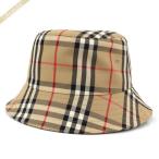 バーバリー BURBERRY バケットハット 帽子 メンズ レディース ビンテージチェック Lサイズ ベージュ系 8026927 L ◇