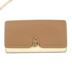 ショッピングBURBERRY バーバリー BURBERRY 長財布 レディース バイカラー ロゴ レザー ベージュ系 アイボリー 8059622