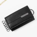 ブルガリ BVLGARI キーケース メンズ ブルガリブルガリ マン ロゴプレート レザー ブラック 280887 BLK