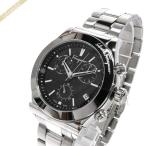 〈クーポン配布中〉フェラガモ Ferragamo メンズ腕時計 Vega ベガ クロノグラフ 41mm ブラック×シルバー FH6010016