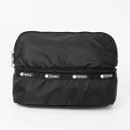 レスポートサック LeSportsac ポーチ レディース コスメポーチ トラベルポーチ 無地 ブラック 3955 C509【5%OFFクーポン】