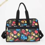 《P6倍_1日23_59迄》レスポートサック LeSportsac ボストンバッグ レディース DELUXE MED WEEKENDER 花柄 ブラック系 マルチカラー 4318 E477
