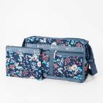 ショッピングレスポートサック レスポートサック LeSportsac ショルダーバッグ レディース DELUXE SHOULDER SATCHEL 花柄 ブルー系 7519 E718【最大2000円クーポン】