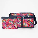《P6倍_18日23_59迄》レスポートサック LeSportsac ショルダーバッグ レディース DELUXE SHOULDER SATCHEL 花柄 ポーチ付 ピンク系 7519 F665