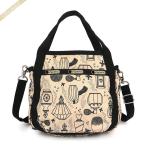 《ポイント10倍》レスポートサック LeSportsac ショルダーバッグ レディース SMALL JENNI 2way トート パフューム柄 ベージュ 8056 D661