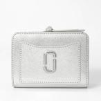 マークジェイコブス MARC JACOBS 二つ折り財布 レディース スナップショット コンパクト メタリック シルバー 2F4SMP065S02 040【P5倍_5日23_59迄】