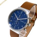 《最大19%還元》スカーゲン SKAGEN メンズ腕時計 Ancher アンカー クロノグラフ 40mm ブルー×ブラウン SKW6358