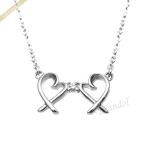 Yahoo! Yahoo!ショッピング(ヤフー ショッピング)ティファニー Tiffany レディース ネックレス ダブル ラビング ハート 1P ダイヤ シルバー 63058211【最大4000円クーポン】