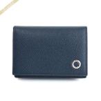 ブルガリ 名刺入れ BVLGARI ブルガリ・ブルガリ マン レザー カードケース ネイビー 280299□