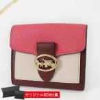 《クーポン配布中》コーチ 折り財布 COACH カラーブロック 馬車ロゴ ピンク系 C4089 IMSPV