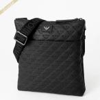 エンポリオアルマーニ ショルダーバッグ EMPORIO ARMANI イーグルロゴ フラットショルダー ブラック Y4M416 YQ67I 80001