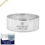 《P6倍_29日23_59迄》グッチ 指輪 GUCCI メンズ レディース シンプル ロゴ リング シルバー 163179 J8400 8106
