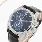 《クーポン配布》ハミルトン メンズ腕時計 HAMILTON ジャズマスター クロノ クォーツ 42mm ブルー×ブラック H32612741