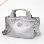 《P3倍_9日23_59迄》キプリング ショルダーバッグ Kipling 2way ミニトートバッグ シルバー KI26980GA