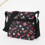 《P8倍_2日23_59迄》レスポートサック ショルダーバッグ LeSportsac SMALL HOBO スモール ホーボー ネオン風 キュート柄 ブラック系 3709 E481