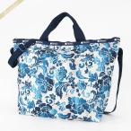 ショッピングLESPORTSAC レスポートサック トートバッグ LeSportsac DELUXE EASY CARRY TOTE 2wayショルダーバッグ 花柄 ブルー×ホワイト系 4360 E478