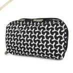 Yahoo! Yahoo!ショッピング(ヤフー ショッピング)レスポートサック ポーチ LeSportsac RECTANGULAR COSMETIC ペッパーコーンプリント ブラック×ホワイト 6511 D588