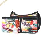 ショッピングレスポ レスポートサック ショルダーバッグ レディース LeSportsac DELUXE EVERYDAY BAG ポップ柄 マルチカラー 7507 F543□