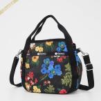 《P3倍_9日23_59迄》レスポートサック ショルダーバッグ LeSportsac SMALL JENNI 2way ミニトートバッグ 花柄 ブラック系マルチカラー 8056 E477