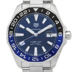 TAG HEUER タグホイヤー アクアレーサー キャリバー7 GMT WAY201T.BA0927 自動巻き ブルー文字盤 メンズ 保証書