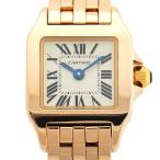 CARTIER カルティエ ミニ サントスドゥモワゼル W25077X9 クォーツ アイボリー文字盤 レディース