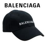 バレンシアガ キャップ ベースボールキャップ BALENCIAGA 529192 310B5 1077 L58 ブラック コットン ロゴ刺繍 ベルクロアジャスター サイズ調整可能