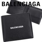 バレンシアガ 財布 二つ折り BALENCIAGA コンパクト ミニ財布 ブラック レザー 本革 スマートウォレット 小銭入れ付き コインケース 札入れ 594315