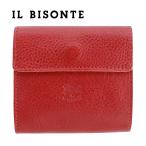 イルビゾンテ 財布 三つ折り IL BISONTE レザー 本革 ロッソ レッド 赤色 SMW022 / C0455 ミニ財布 コンパクト スマート